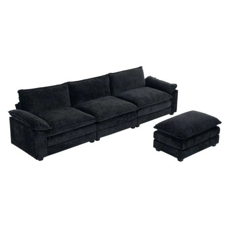 Ktaxon Sectional Modern Double Cushions L Shaped Sofa [Open Box]