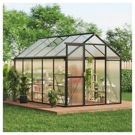 6ft X 10ft Polycarbonate Greenhouse With Roof Vent