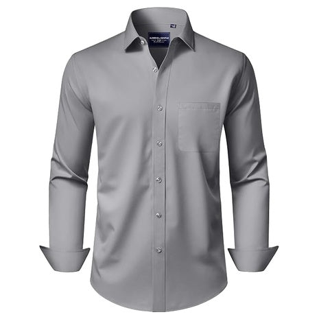 Alimens & Gentle Men's Long Sleeve Wrinkle-Free Stretch Shirts (3 Colors)