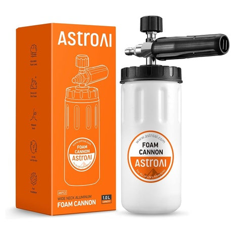 Wide Neck Aluminum Foam Cannon With Connector Plug