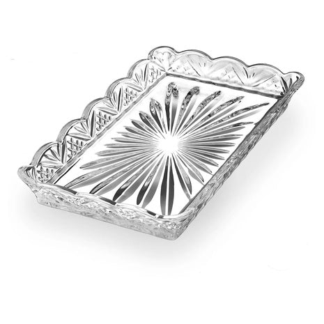 Godinger Dublin Crystal Scalloped Serving Tray