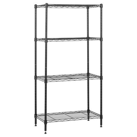 4-Shelf Steel Wire Storage Shelves