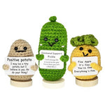 3-Piece Emotional Support Plush Crochet Dolls Gift Set
