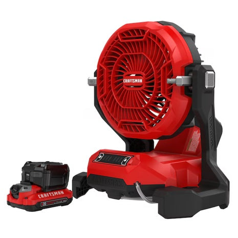 Craftsman V20 20 -Volt 3 -Speed Cordless Misting Fan Kit