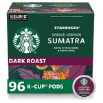 96 Starbucks Sumatra Dark Roast Coffee Pods