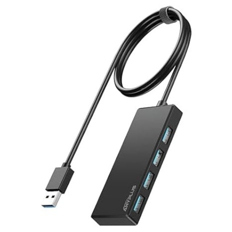 Anyplus Multiport USB 3.0 Hub Splitter Adapter W/ 2ft Cable