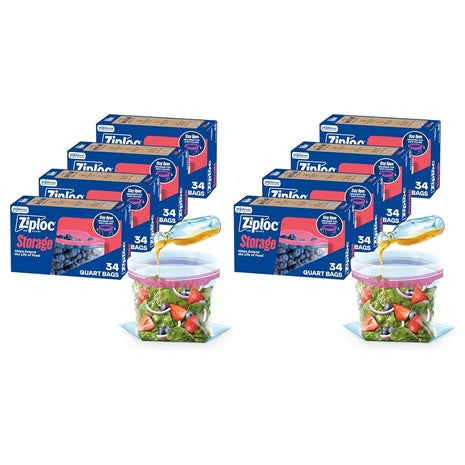 272 Ziploc Quart Food Storage Bags