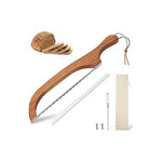 15.7 Inch Wooden Bread Slicer Serrated Knife