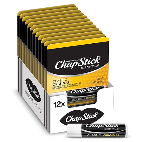 12 ChapStick Classic Original Lip Balm