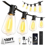 100FT Skoiuc Outdoor String Lights With Timer