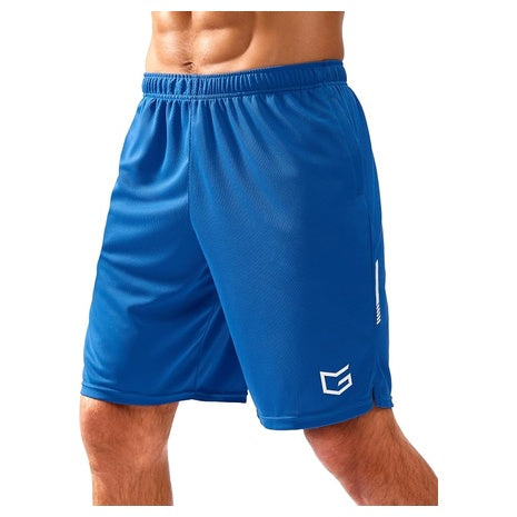 Men's Quick-Dry Mesh Gym Shorts W/ Zipper Pockets (Various)