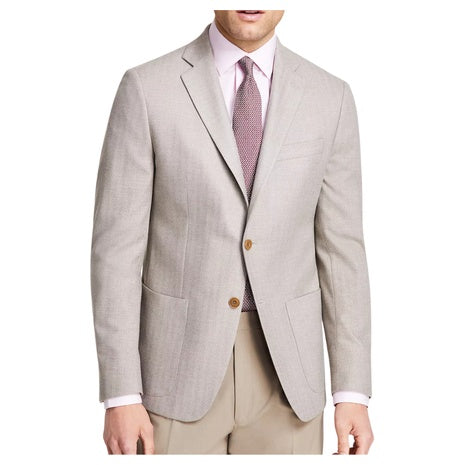 Michael Kors Men's Classic Fit Herringbone Woven Sport Coat