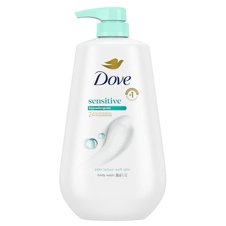 2-Pack Dove Sensitive Body Wash with Pump