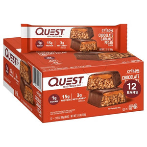 24 Quest Crispy Chocolate Caramel Pecan Hero Bars (OU-D)