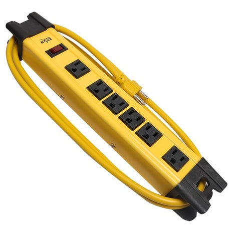 6-Foot 6-Outlet Heavy Duty Metal Surge Protector Power Strip