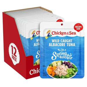 12 Packets Chicken of the Sea Albacore Tuna (5oz)