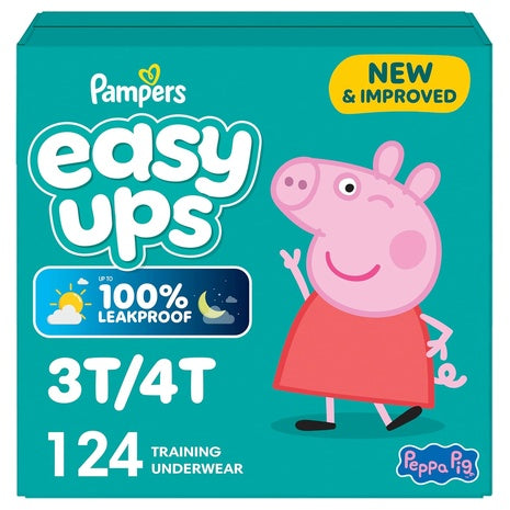 124 Size 3T-4T Pampers Easy Ups Peppa Training Pants