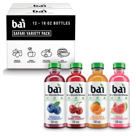 12 Bottles Bai Antioxidant Drink Variety