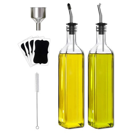 2-Piece Leaflai Olive Oil Dispenser Bottle