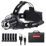 LED Rechargeable Adjustable Headlamp w/ 5 Modes