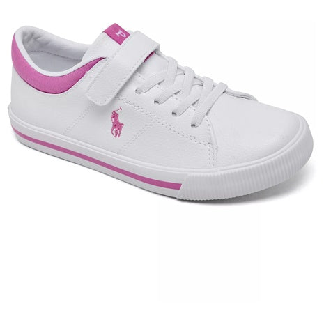 Polo Ralph Lauren Little Girls Elmwood Fastening Strap Casual Sneakers