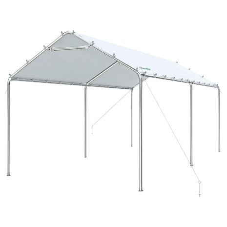 10ft X 20ft Heavy Duty Carport Canopy Galvanized Car Tent
