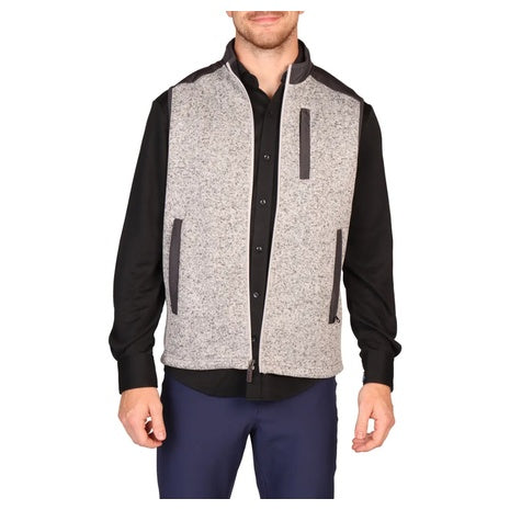 TailorByrd Men's Full Zip Knit Vest