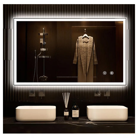 Anti-Fog Dual Backlit LED Bathroom Mirror