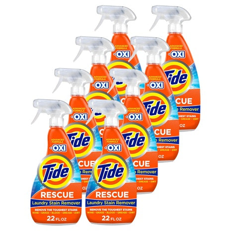 8-Pack Tide Laundry Stain Remover Spray with Oxi (22 oz)