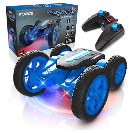 Tornado Blue LED Remote Control Car