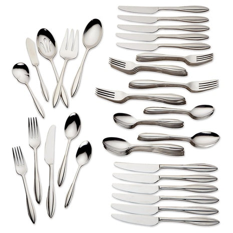 65-Piece Lenox Sculpt Flatware Set