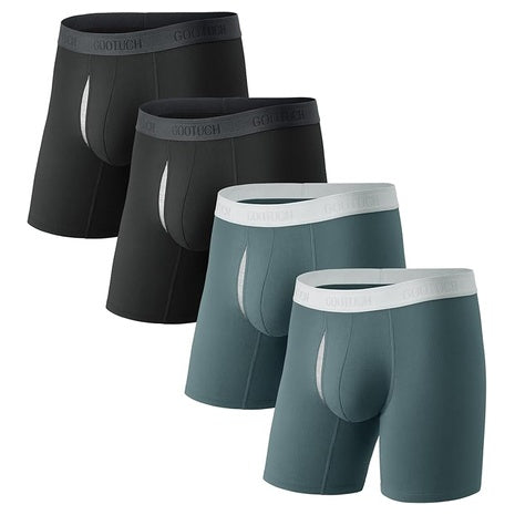 4-Pack Men’s Moisture Wicking Boxer Briefs