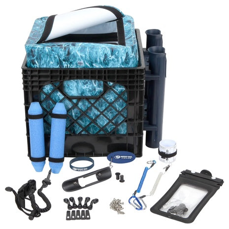 24-Piece Mossy Oak Angler's Kayak Storage Crate W/ Dry Bag