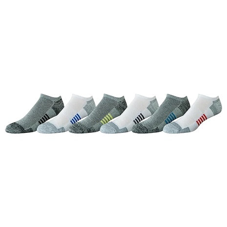 6-Pairs Amazon Essentials Men's Performance Cotton Cushioned No Show Socks