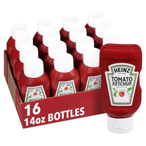 16 Heinz Tomato Ketchup Squeeze Bottles