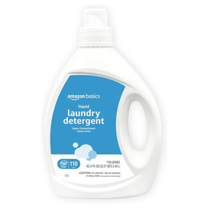 82.5oz Amazon Basics Concentrated  Clean Linen Liquid Laundry Detergent