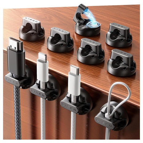 10 LISEN Magnetic Cable Clips