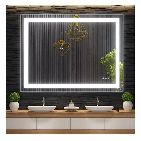 Gaomon 48" X 36" LED Bathroom Mirror With Anti-Fog