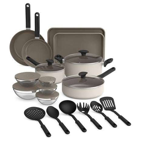 21-Piece bella EverGood Ceramic Nonstick Cookware Set