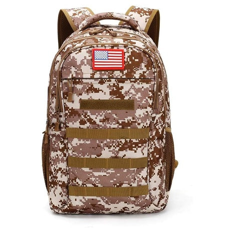 Camo Military Backpack with USB Charging Port