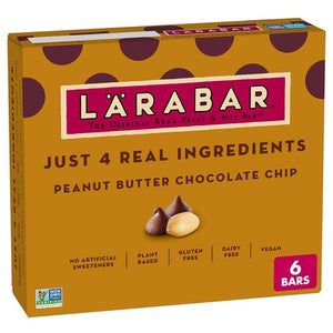 6 Larabar Peanut Butter Chocolate Chip Fruit & Nut Bars