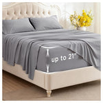 4-Piece Bedsure GentleSoft Deep Pocket Queen Size Sheet Set