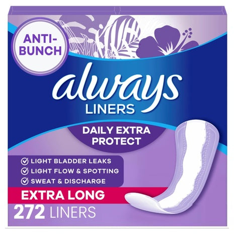 272 Always Xtra Protection Extra Long Liners