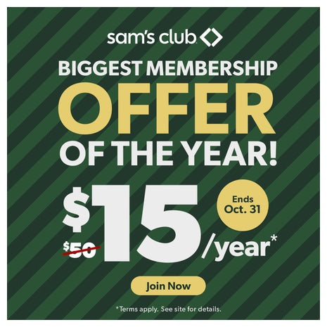 One Year Sam's Club Membership