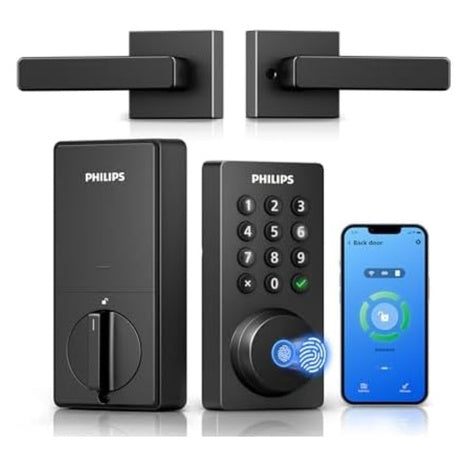 Philips WiFi Smart Deadbolt Lock W/ Handle & Keyless Entry