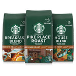 3 Bags Starbucks Ground Coffee Variety Pack