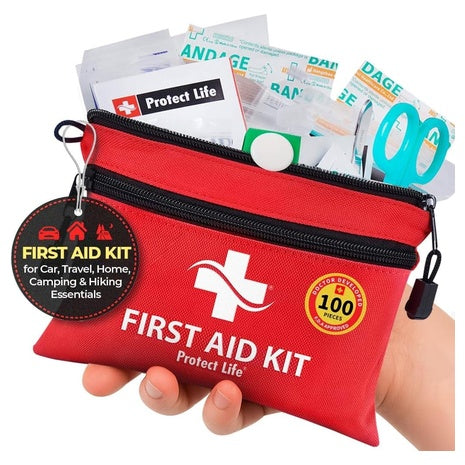 100-Piece Emergency Travel First Aid Kit