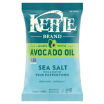 9 Bags Kettle Brand Made with Avocado Oil Sea Salt Pink Peppercorn Chips (6oz)