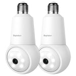 2 Light Bulb Security Cameras