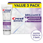 18 Tubes Crest 3D White Brilliance Toothpaste